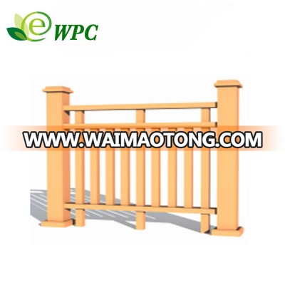 Outdoor wpc composite railing balcony stair railing for sale